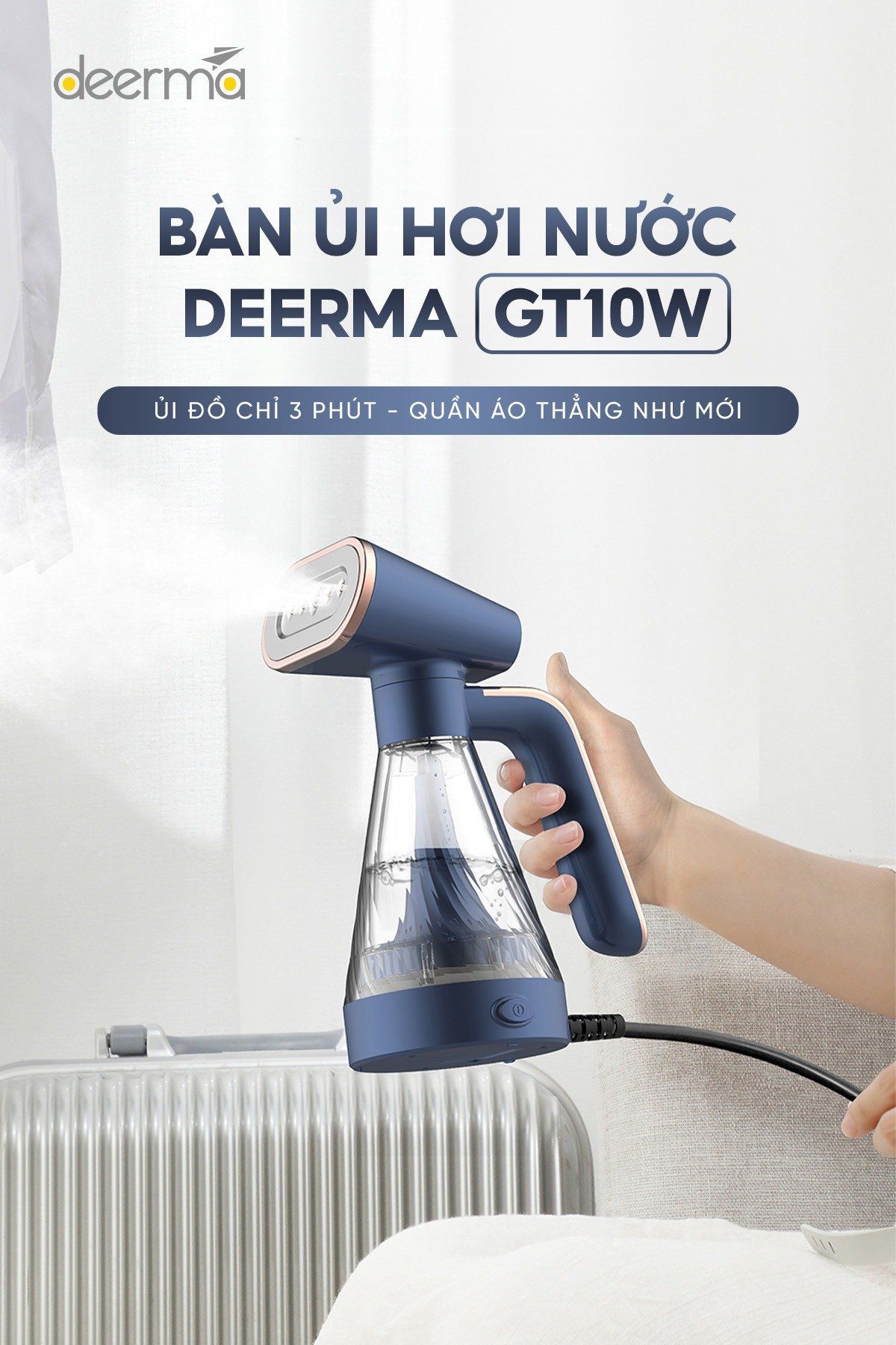 Bàn Ủi Hơi Nước Deerma HT10W