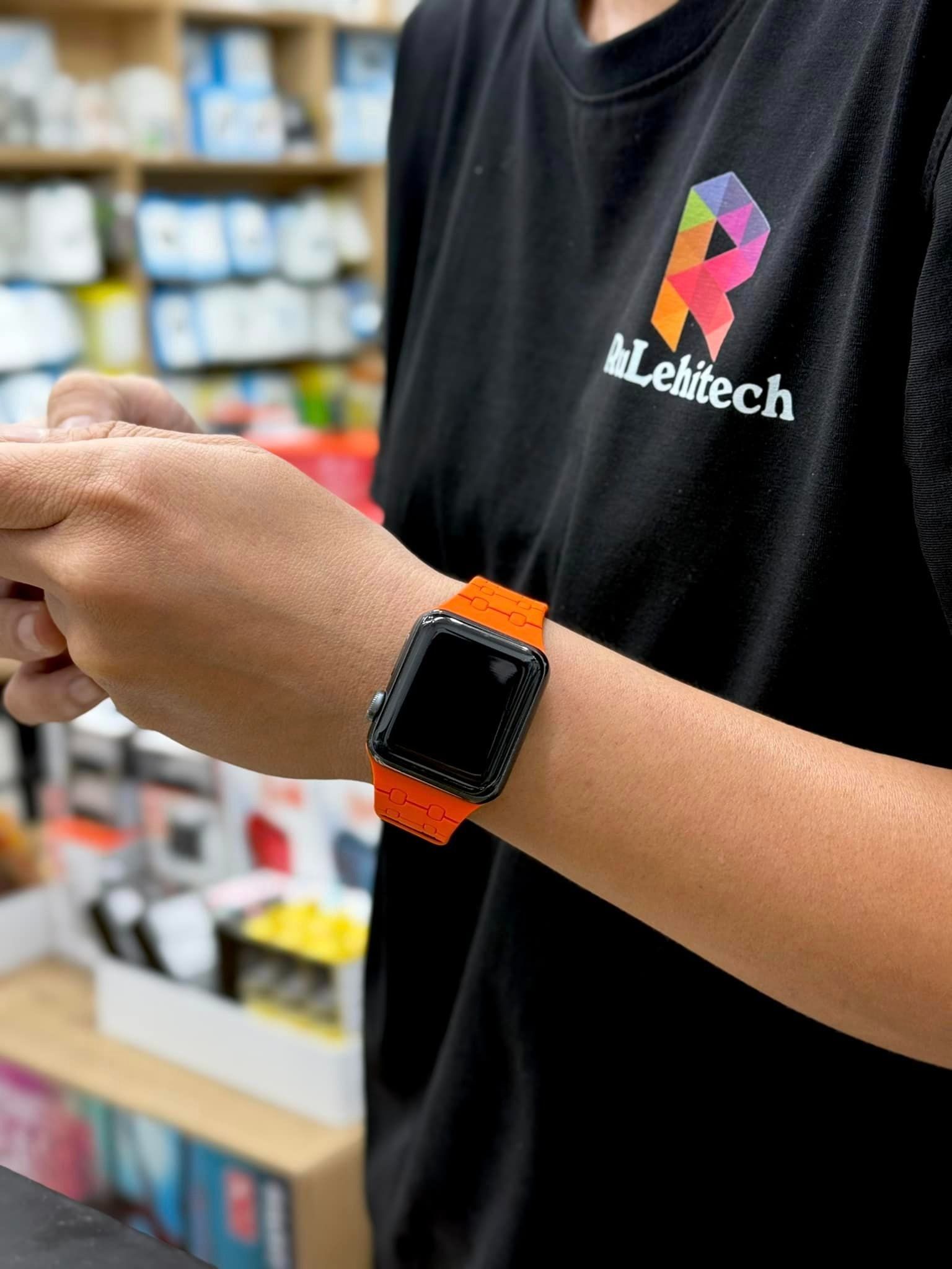 Dây Applewatch Magnetic (44/45/49mm) Cam/Đen