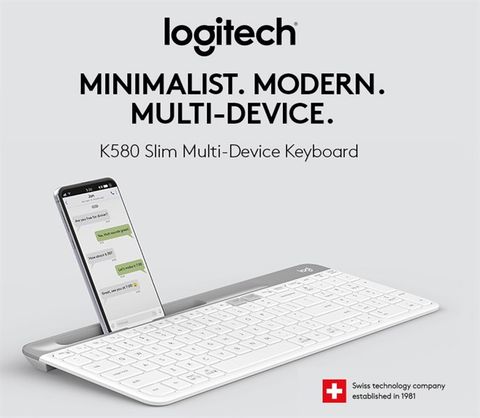  Bàn Phím Bluetooth K580 (Trắng) 