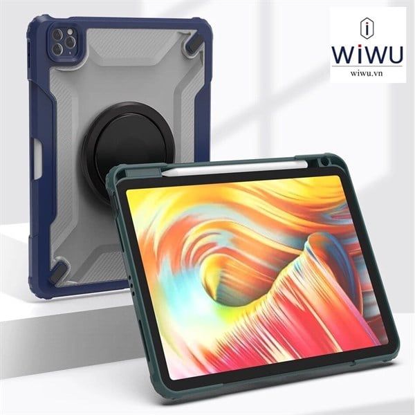 ốp iPad 11 Wiwu Mecha Rotative 360 (Blue)
