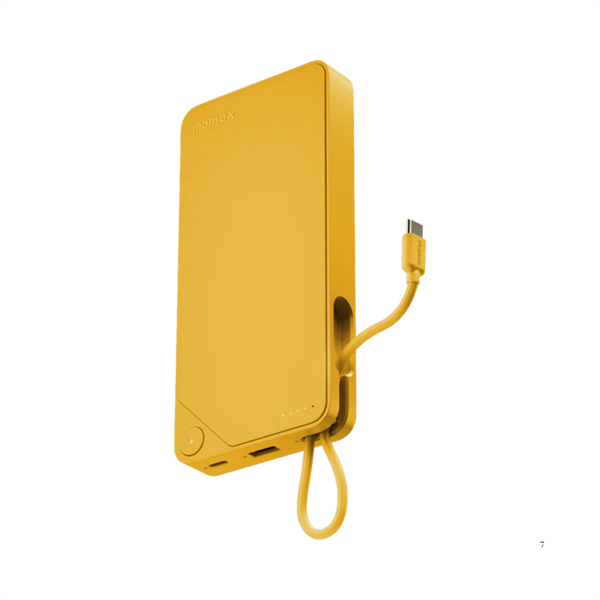 Pin Momax 20000mAh 1-Power X1 with Built-in USB-C Cable (Yellow)