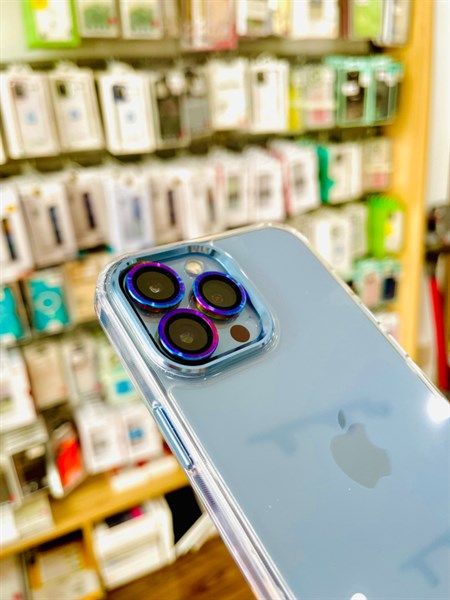 Ốp Filada Trong Viền Cam Màu 13Pro (Blue Siera)