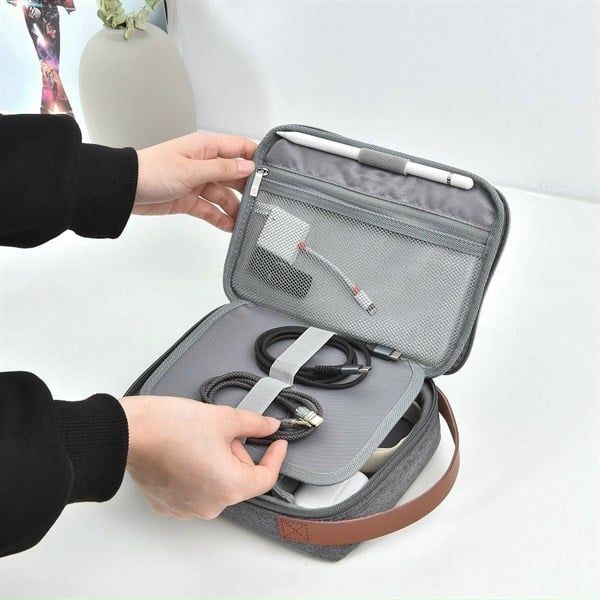 Túi Đựng Phụ Kiện Wiwu Minimal Tech Pouch (Xám)
