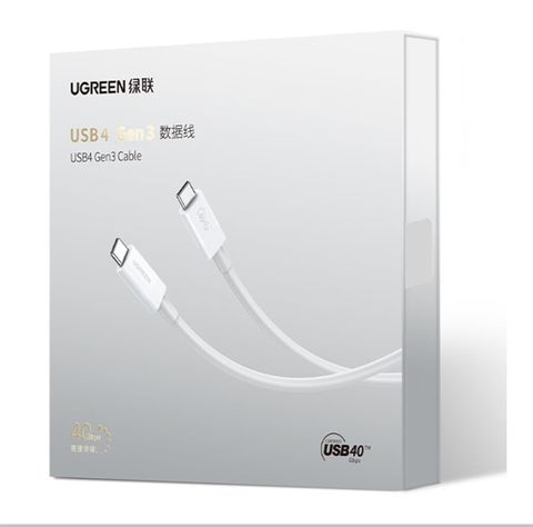  Cáp Ugreen C to C USB 4 Gen 3 0.8m 