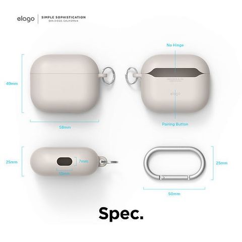  Case Airpods 3 Elago Liquid Hybrid - Mint 