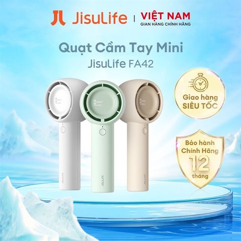  Quạt Cầm Tay Mini Jisulife FA42-Pin 4500mah (Nâu) 