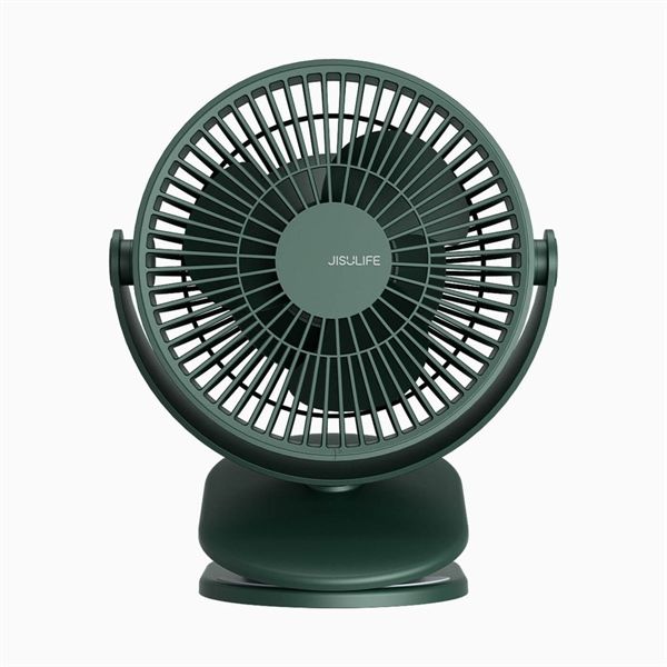 Quạt Kẹp Jisulife FA18S 360 Độ (Xanh Lá)