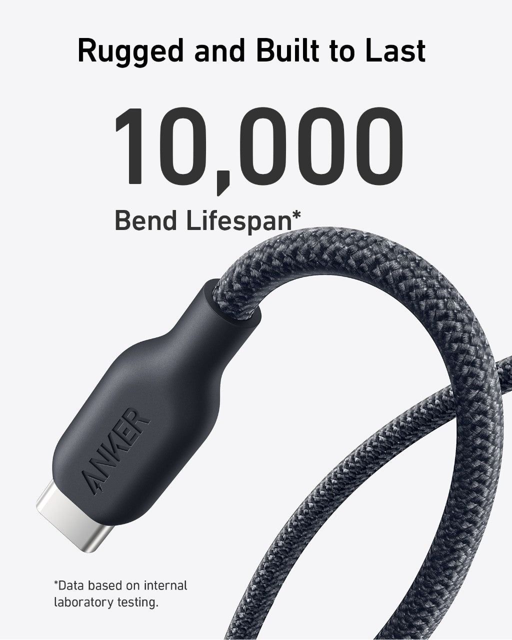 Cáp Anker 543 C-C Nylon Bio-Braided 0.9m (Đen) A80E5