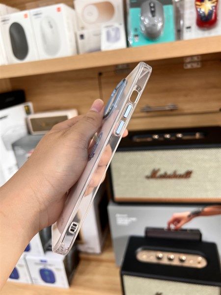 Ốp Filada Trong Viền Cam Màu 13Pro (Blue Siera)