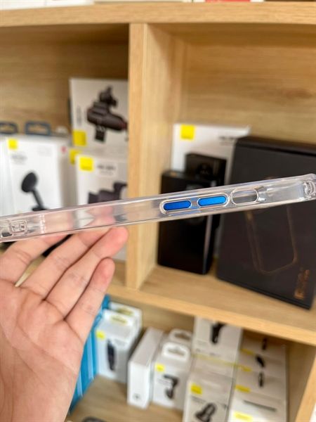Ốp Filada Trong Viền Cam Màu 13Pro (Blue)