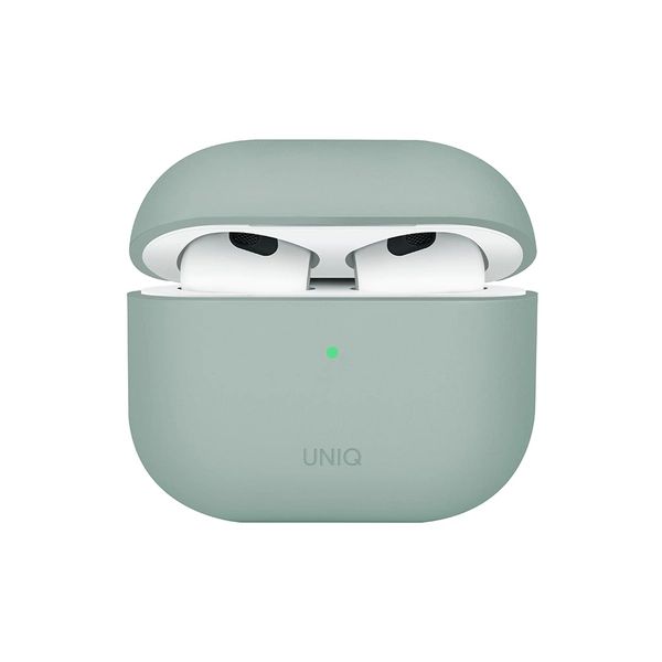 Case Airpods 4 UNIQ Lino Hybrid - Green