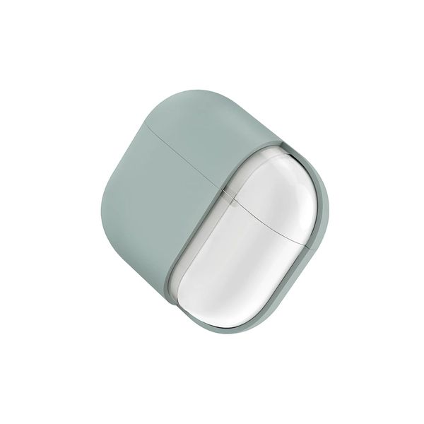 Case Airpods 4 UNIQ Lino Hybrid - Green