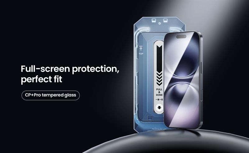 KĆnh 16Plus Trong Nillkin CP+ Pro (Có Khung trợ dĆ”n)