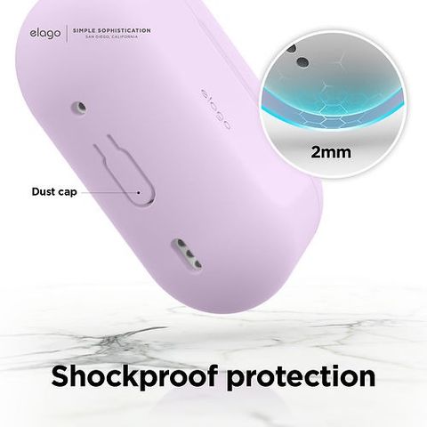  Case Airpods Pro 2 Elago Silicon - Lavender 