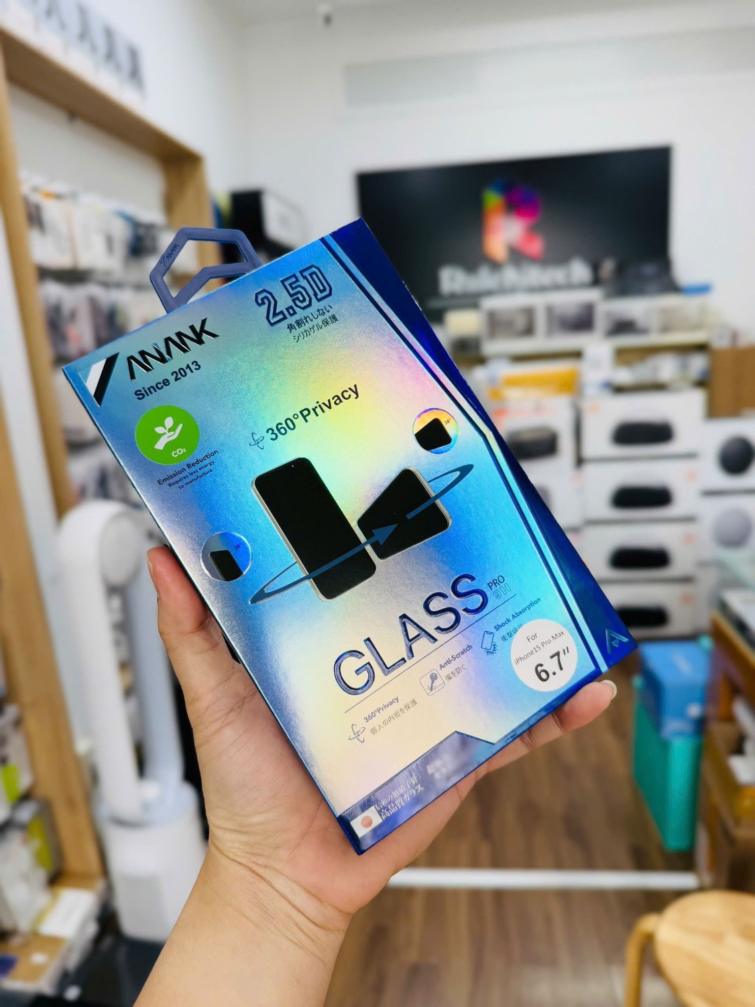 Kính 15 Promax Chống nhìn Trộm 360 Anank