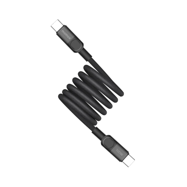 Cáp C to C Momax Mag Link 100W (1m)- Đen