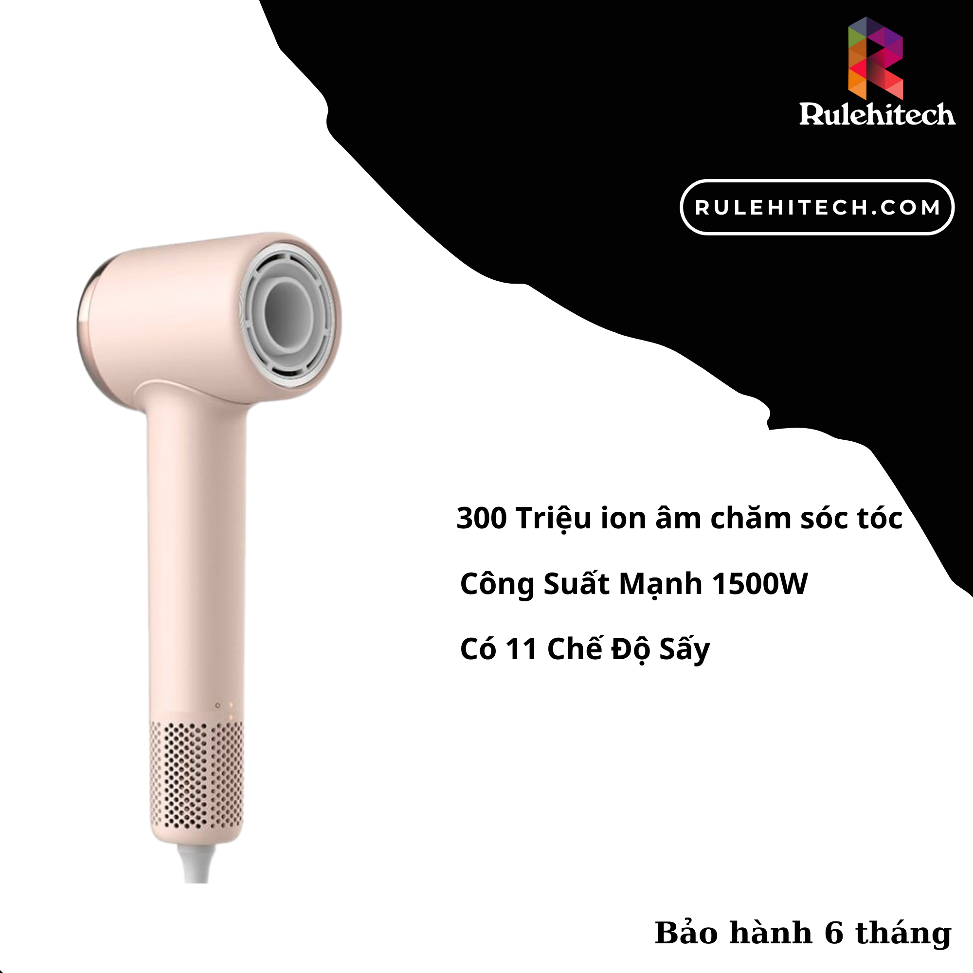 Máy Sấy Tóc Cao Cấp DEERMA CF50 (Hồng)