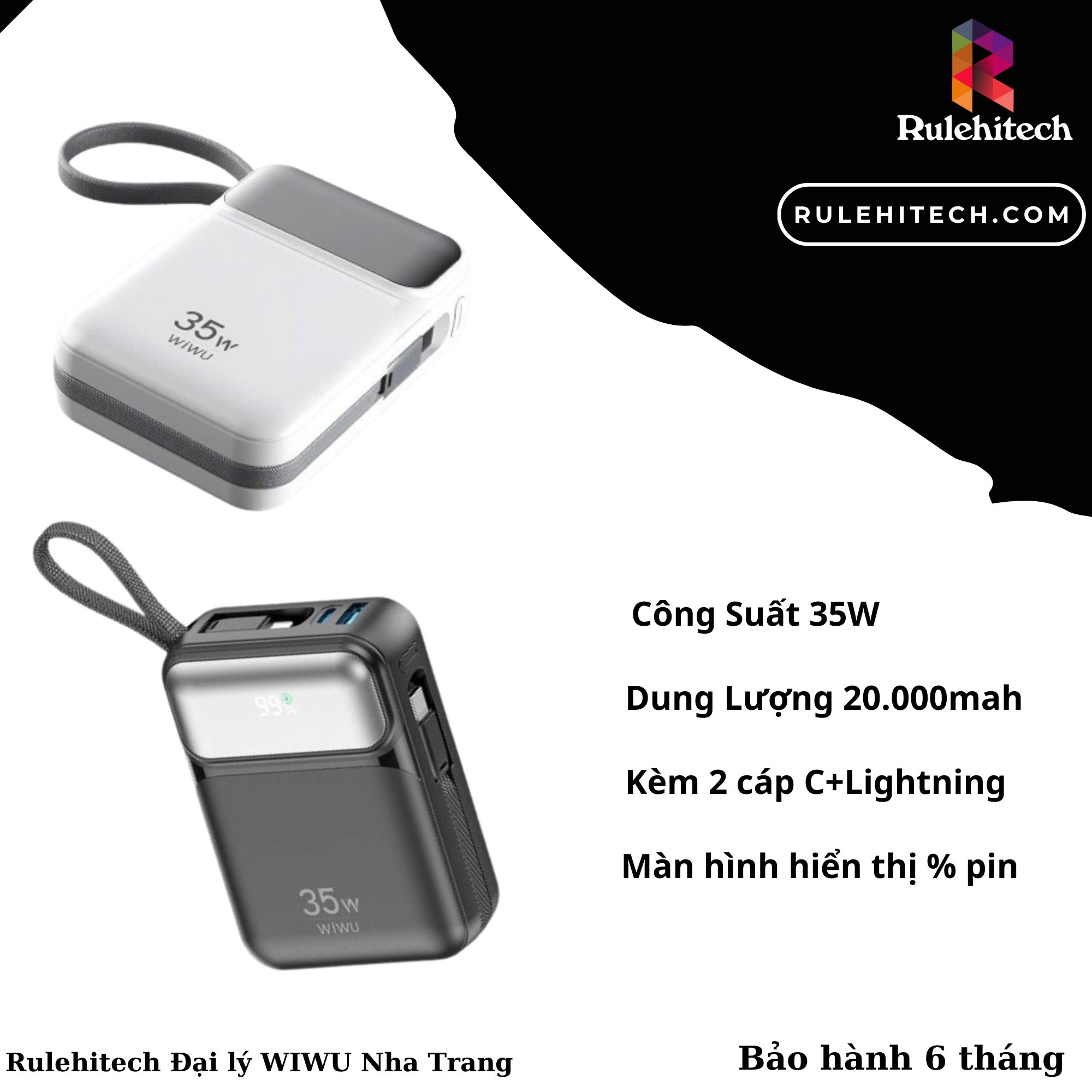 Pin Wiwu Galaxy 20.000mah 35W