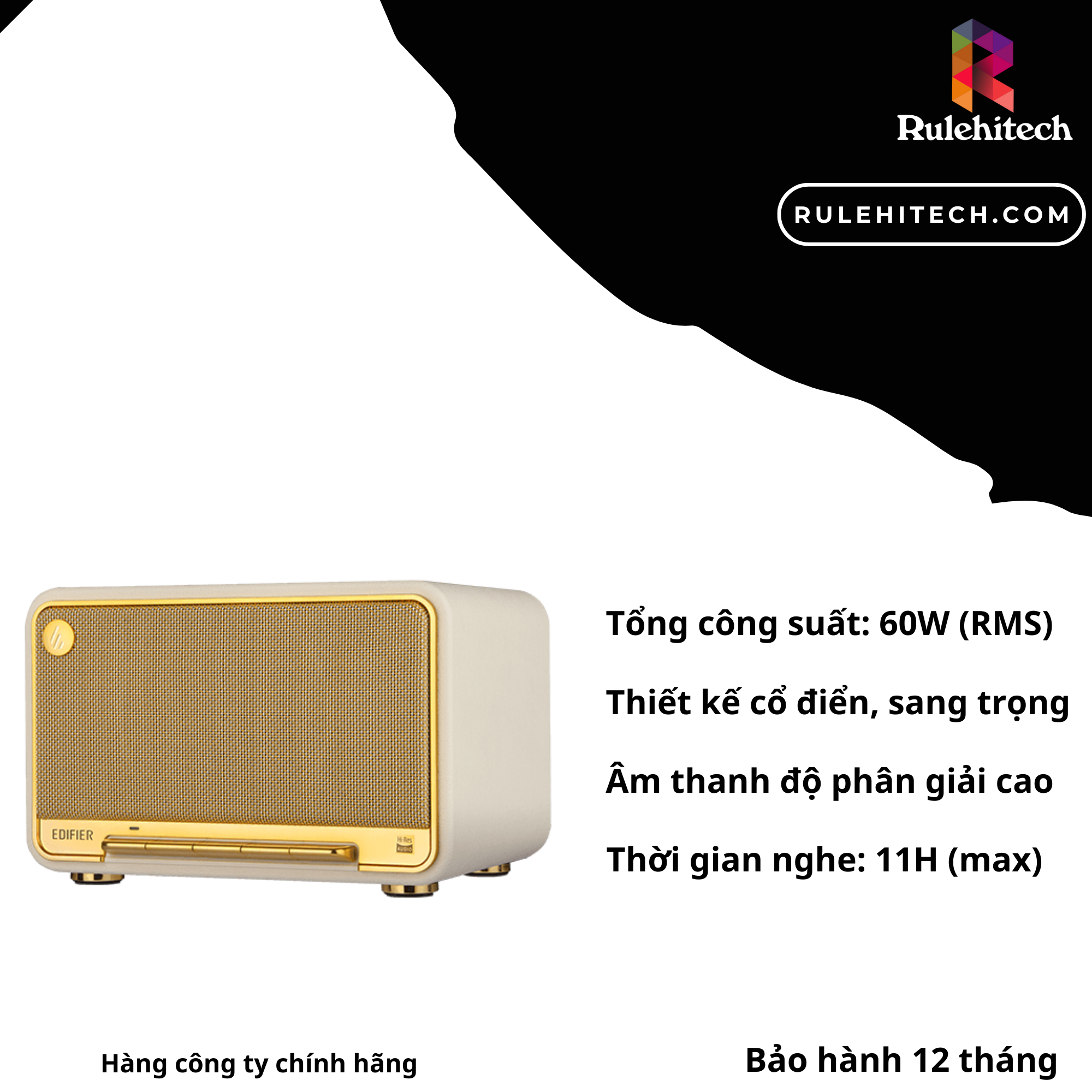 Loa Edifier D32 (2024) 60W (Trắng)-Chính Hãng Bảo hành 12 tháng