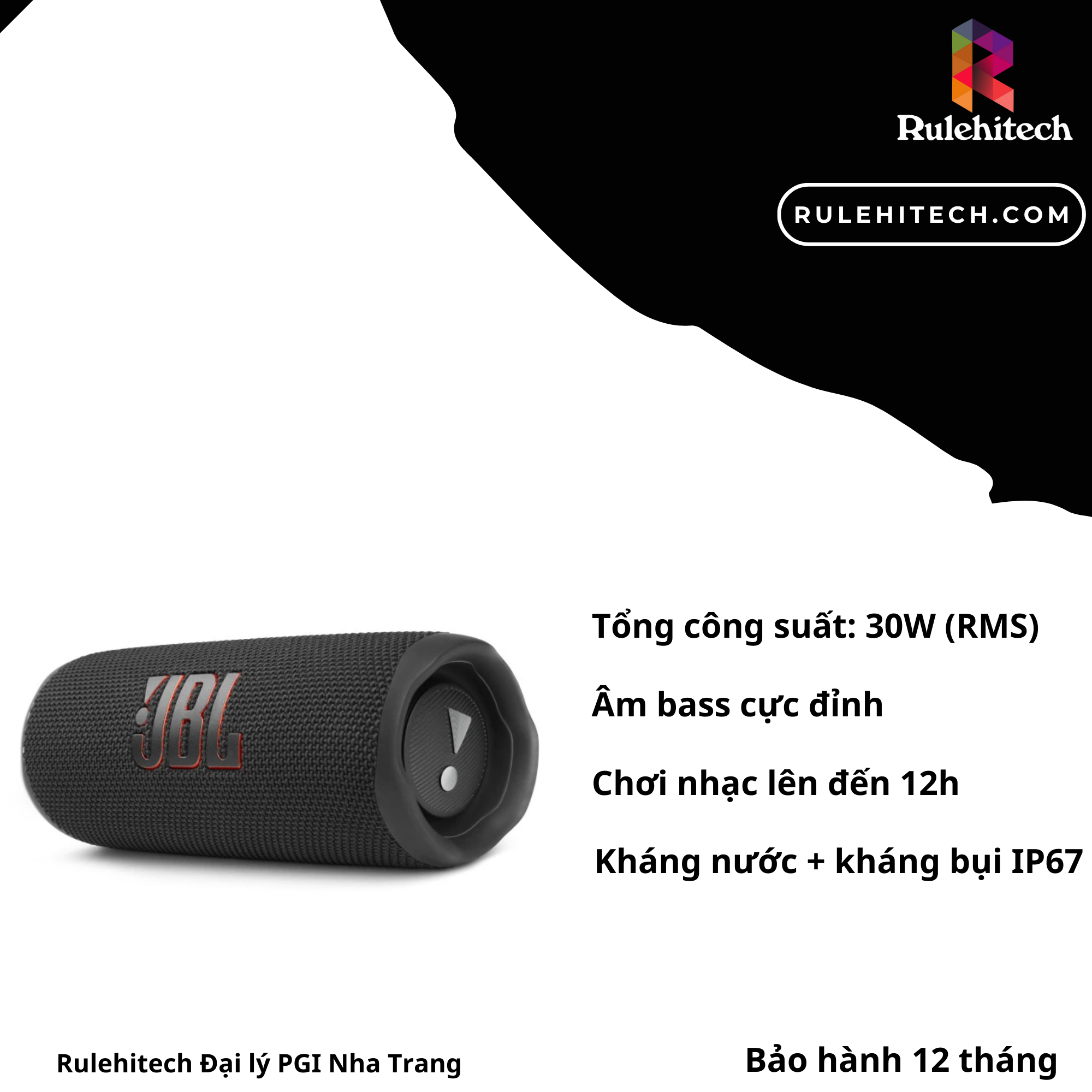 Loa JBL Flip 6 (Đen)| Chính Hãng PGI