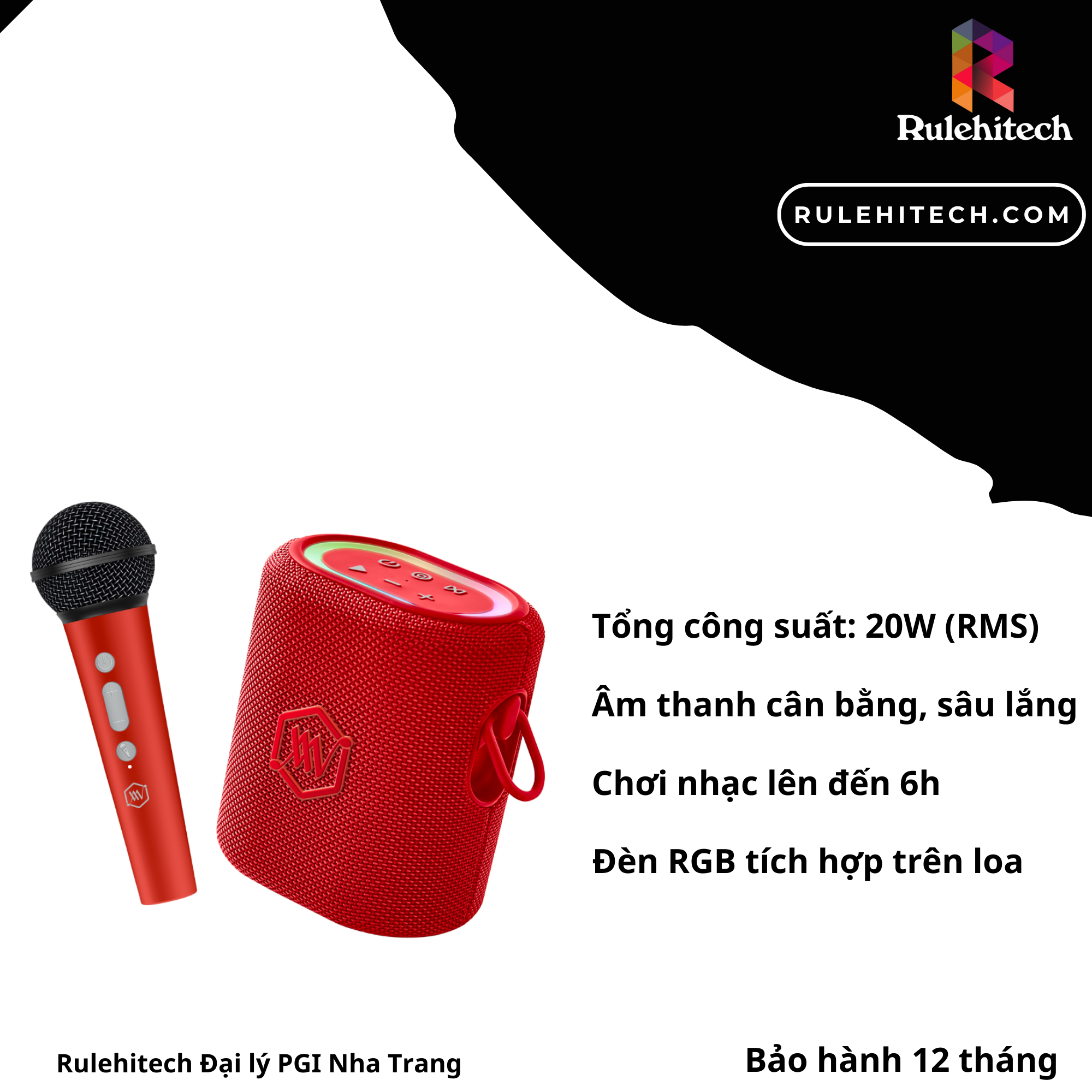 Loa Alpha Works SONIK Plus (Đỏ)