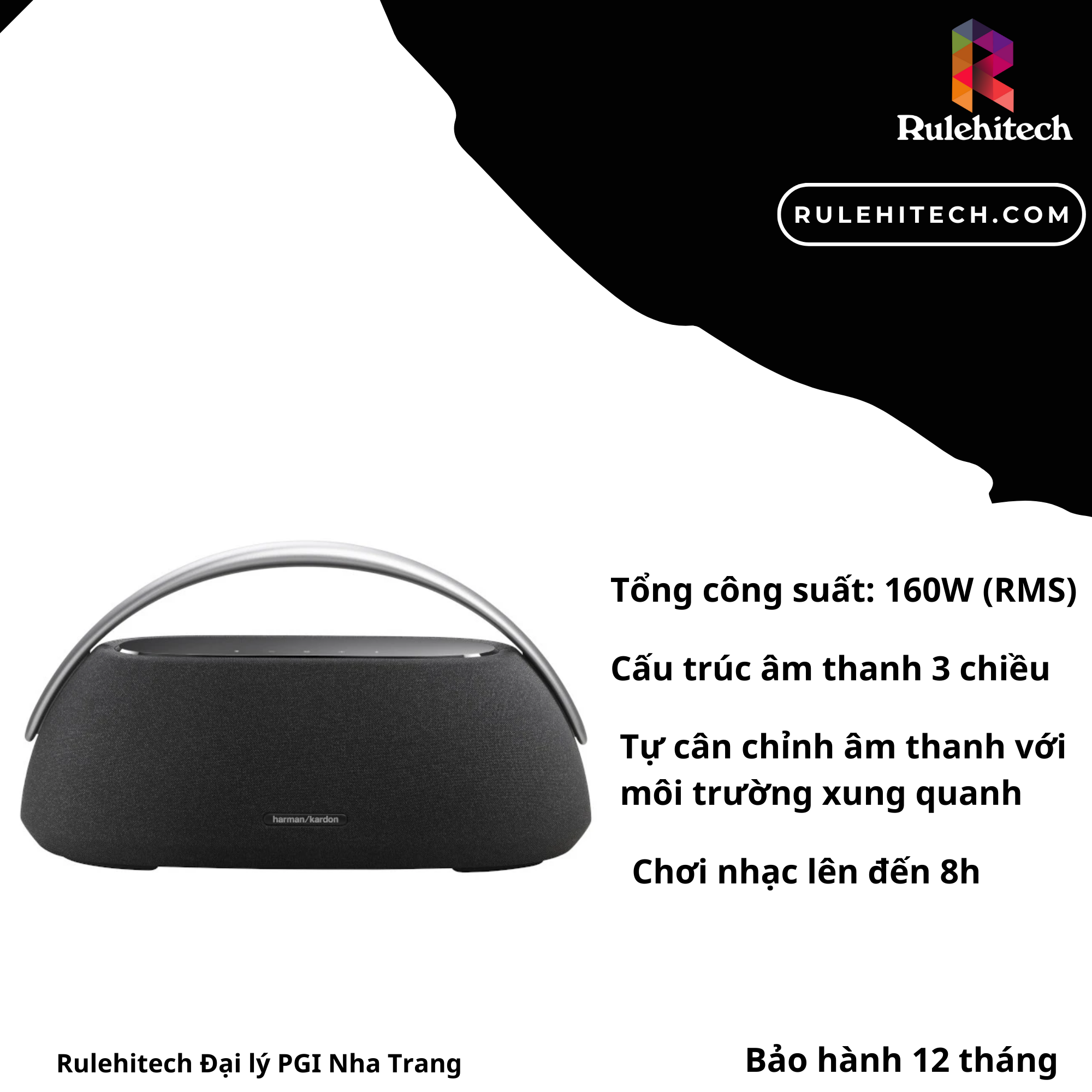Loa Harman Kardon Go + Play 3 (Black)| Chính Hãng PGI
