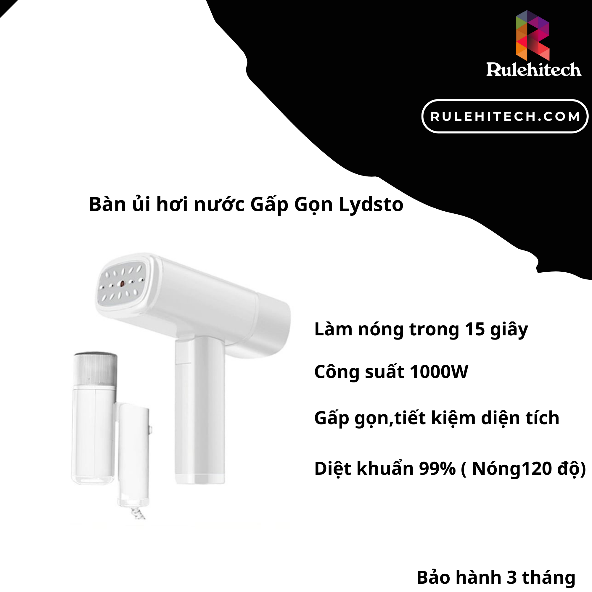 Bàn Ủi Hơi Nước Gấp Gọn Lydsto