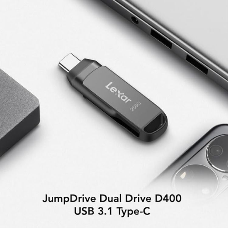 USB Lexar JumpDrive Dual D400 3.1 Type C 256GB