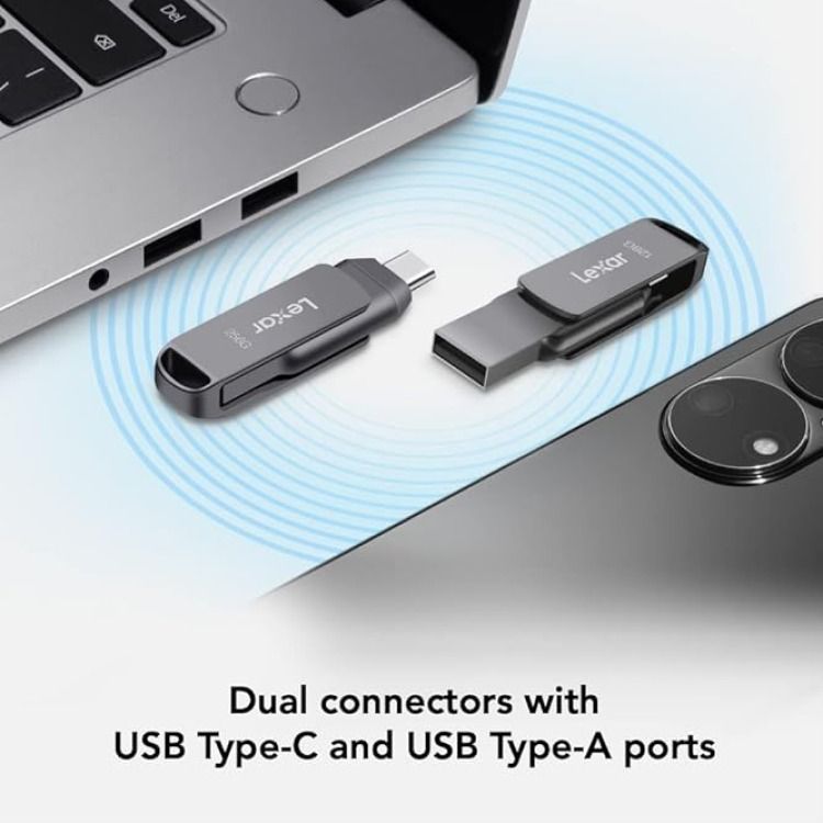 USB Lexar JumpDrive Dual D400 3.1 Type C 64GB