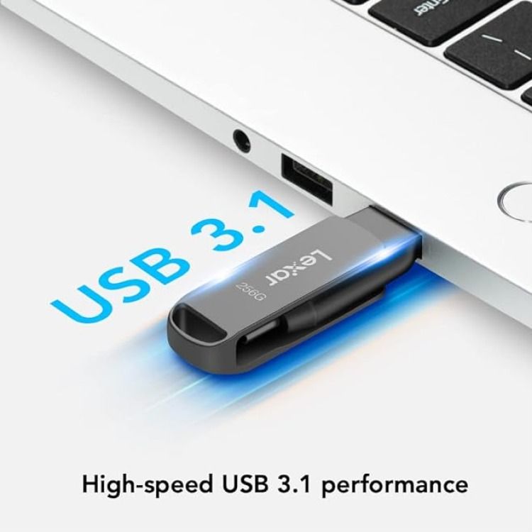 USB Lexar JumpDrive Dual D400 3.1 Type C 256GB