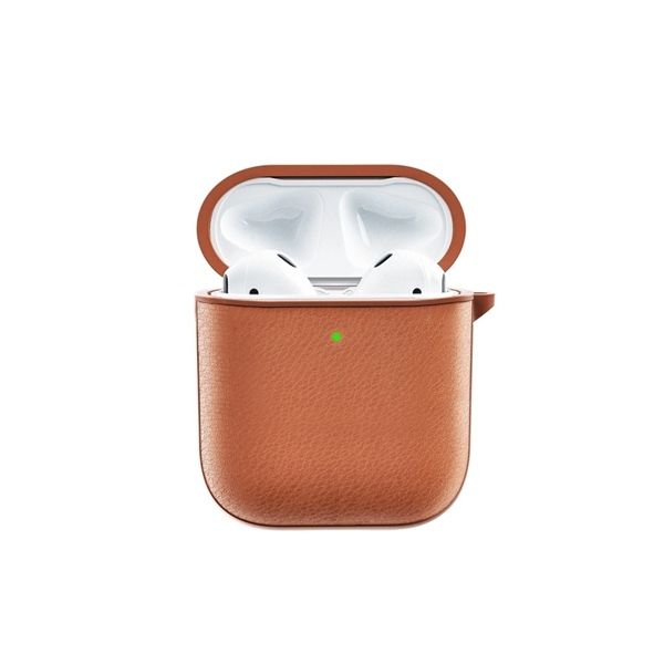 Case Airpods 2 Wiwu Leather (Nâu)