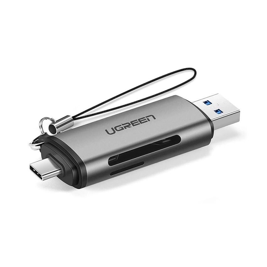 Đầu đọc thẻ nhớ SD/TF chuẩn USB Type C và USB 3.0 Ugreen 5070