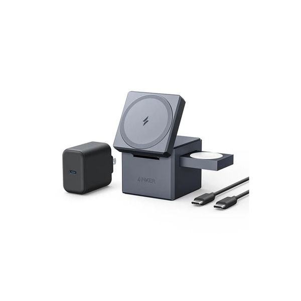 Đế Sạc Anker 737 Cube Magsafe 3 in 1 (Xám)