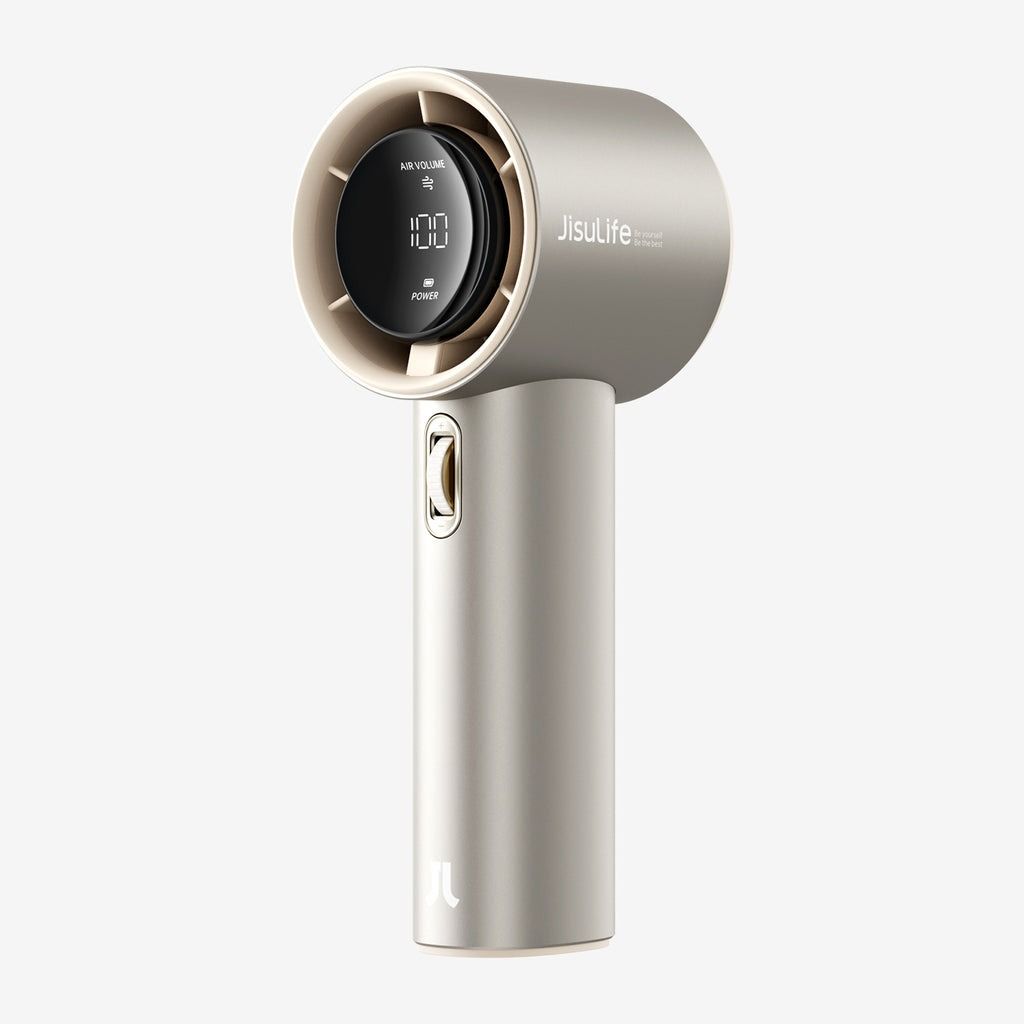 Quạt Cầm Tay Cao Cấp JISULIFE Pro1 S (Nâu Nhạt)