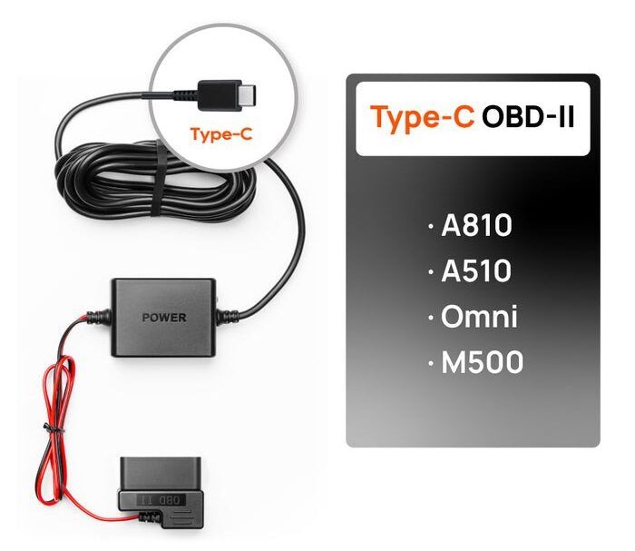 Modul OBD 70mai TypeC (A810/510/M500)