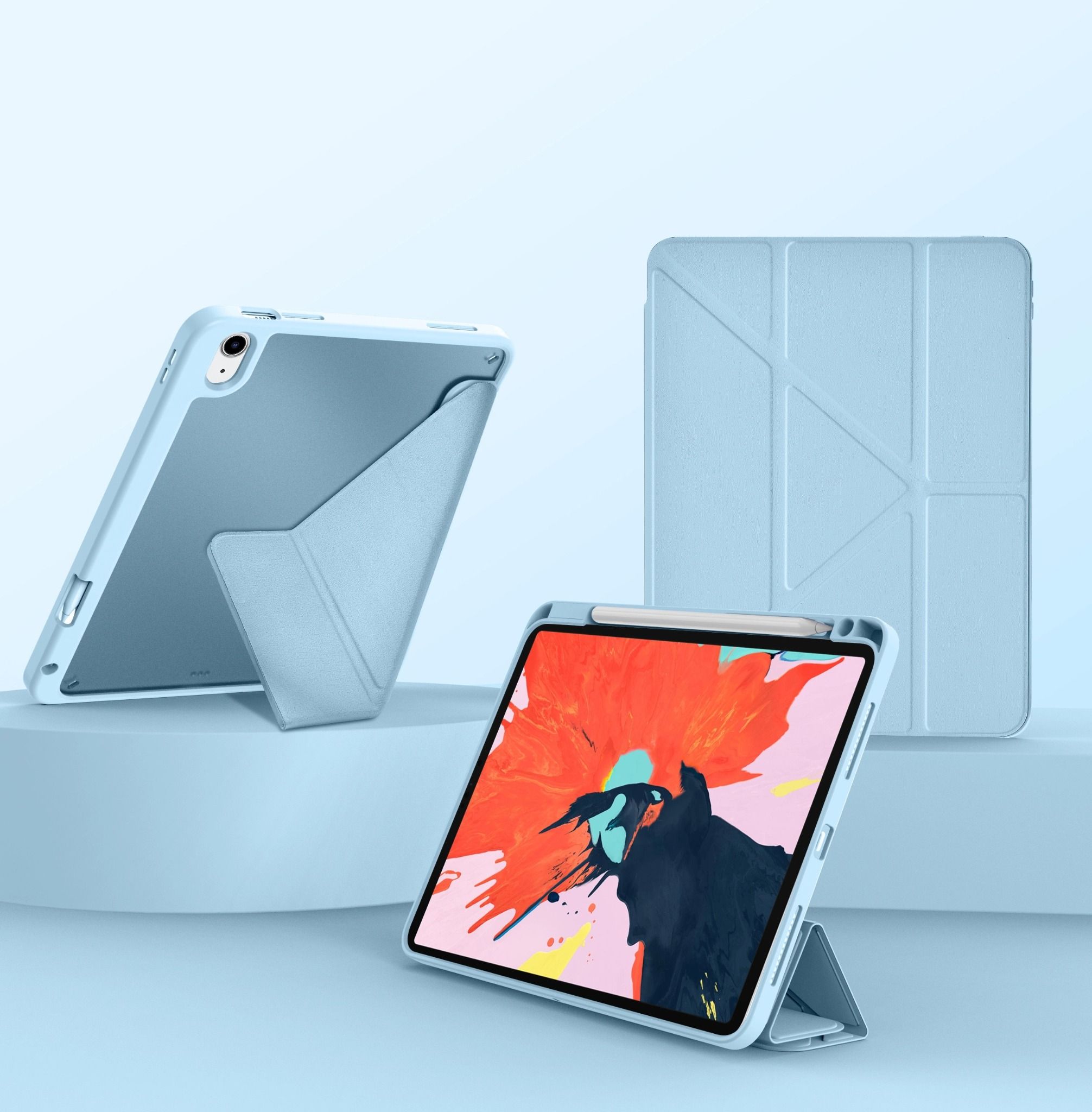 Bao Da iPad Pro 11 (M4) Wiwu Defender (Xanh)
