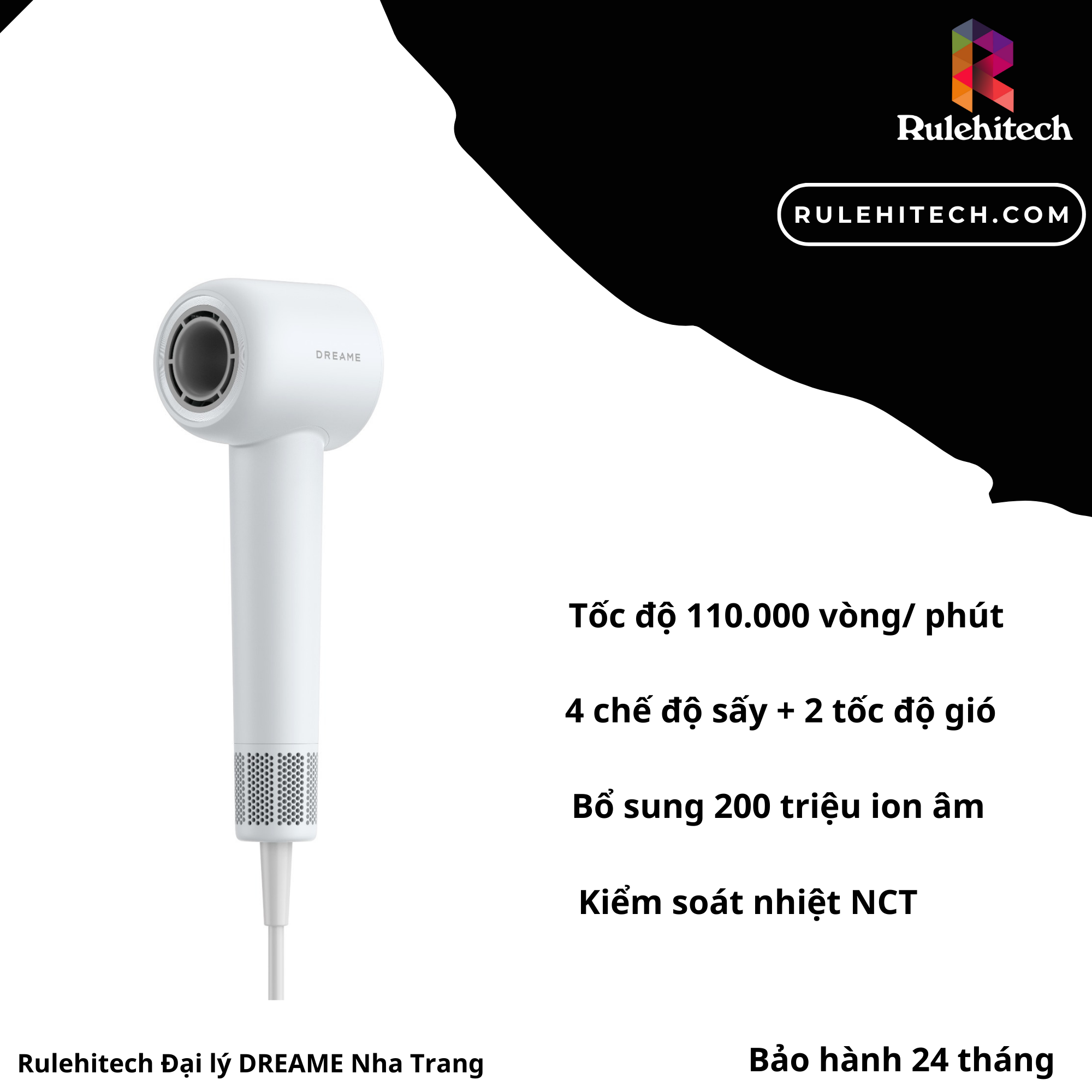 Máy Sấy Tóc Dreame Hair Dryer Gleam - Xám