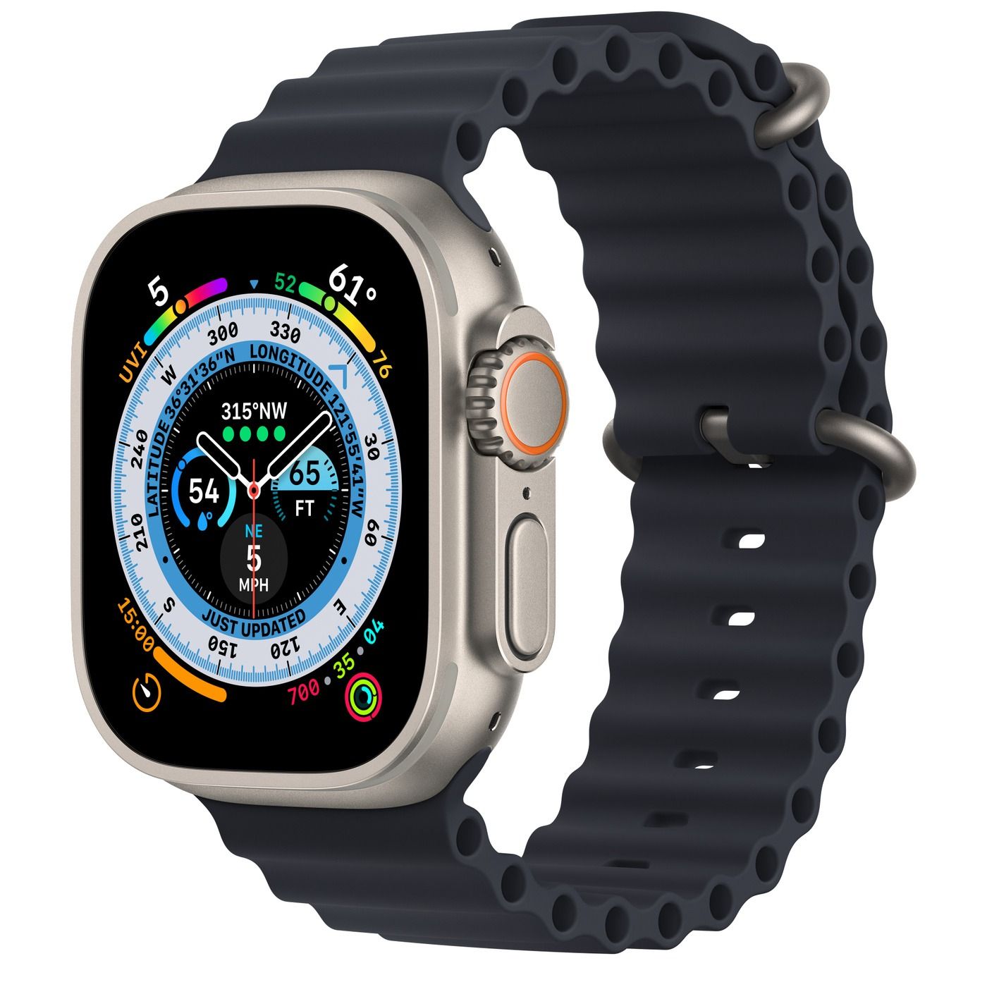 Dây AppleWatch Ultra Ocean - Đen (49/46/44/45mm)