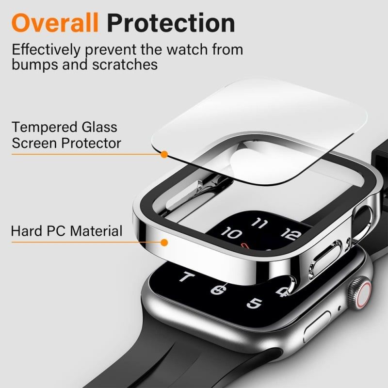 Ốp AppleWatch Cạnh Vuông Size 44/45 (Đen)