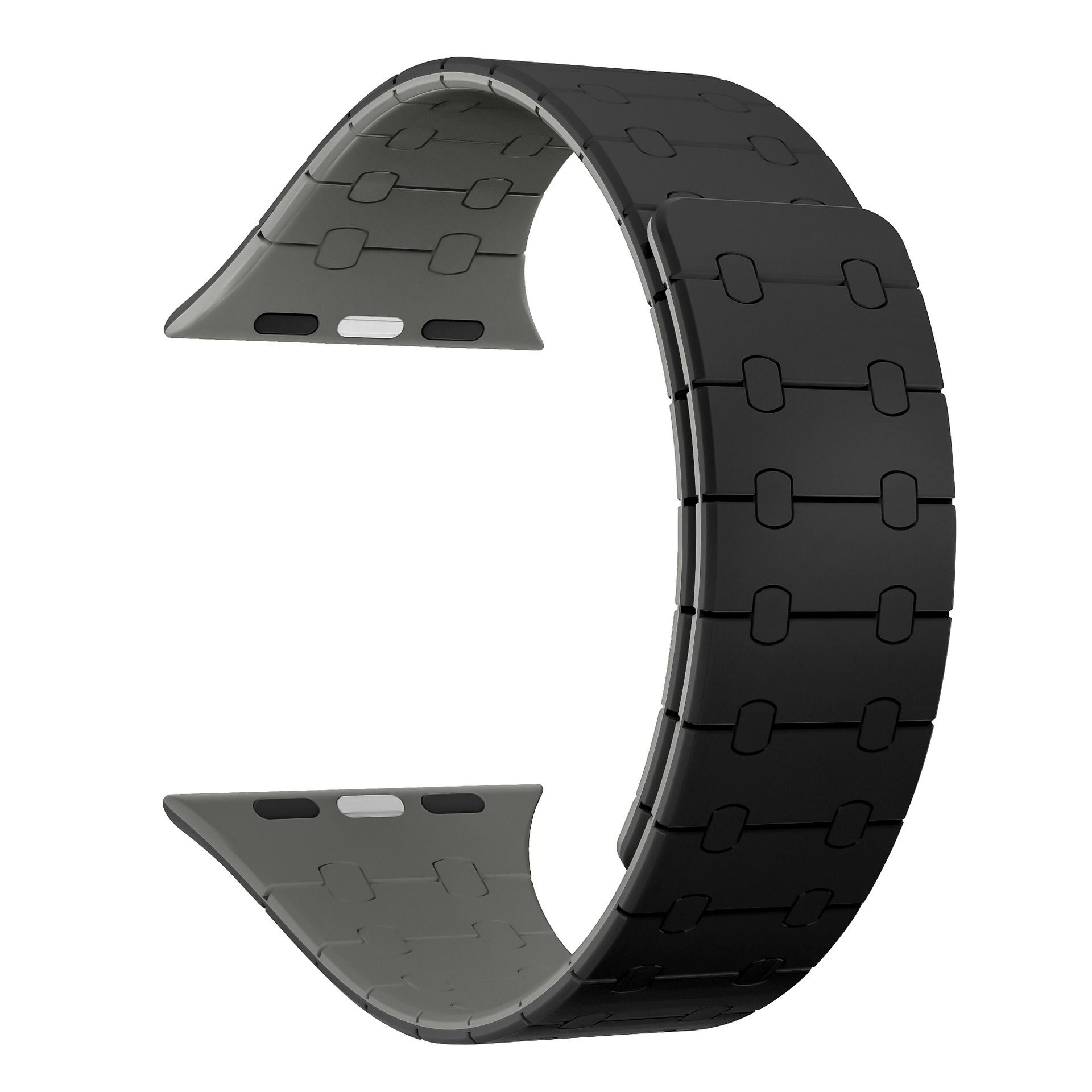Dây Applewatch Magnetic (44/45/49mm) Đen/Xám