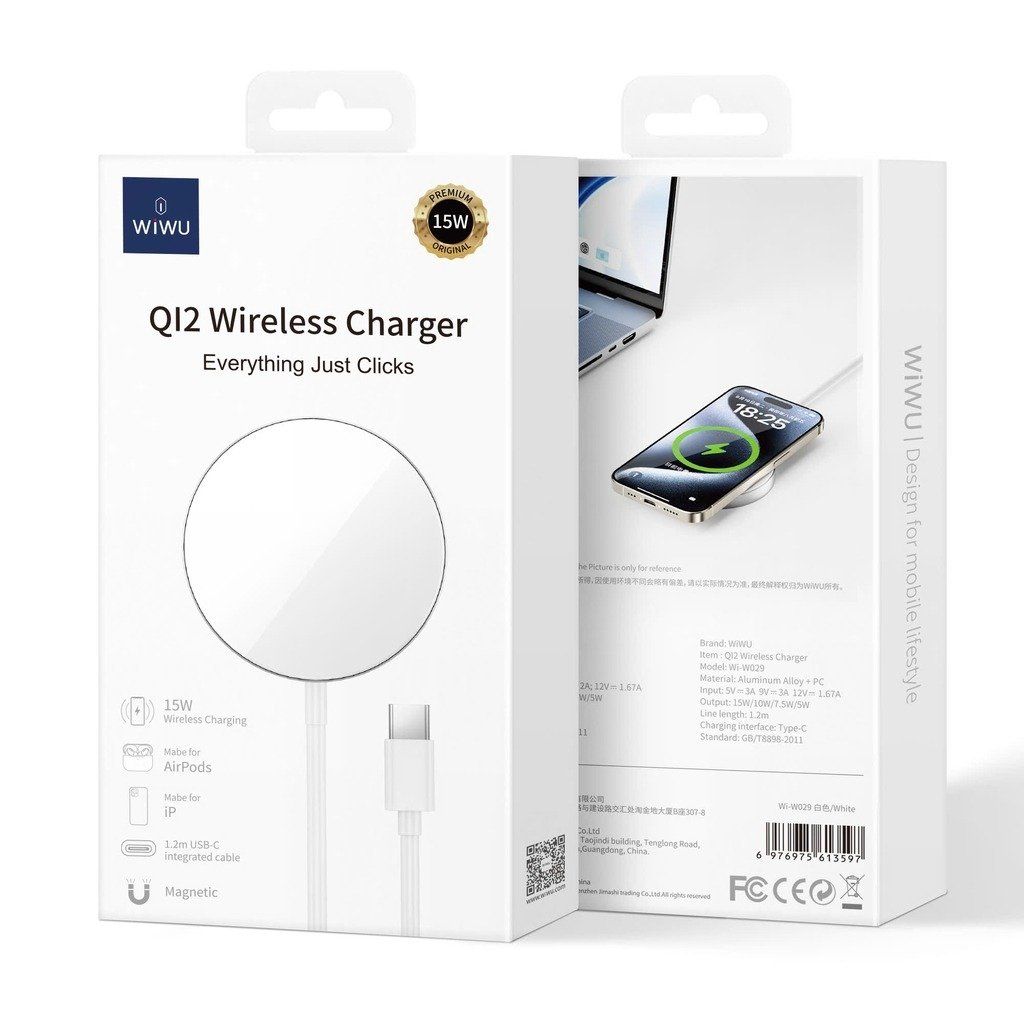 Sạc Magsafe Wiwu Qi2 W029