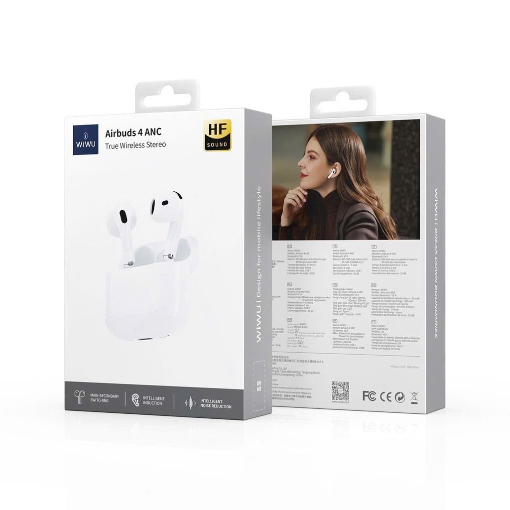 Tai Nghe Wiwu Airbuds 4 ANC (Chống ồn)