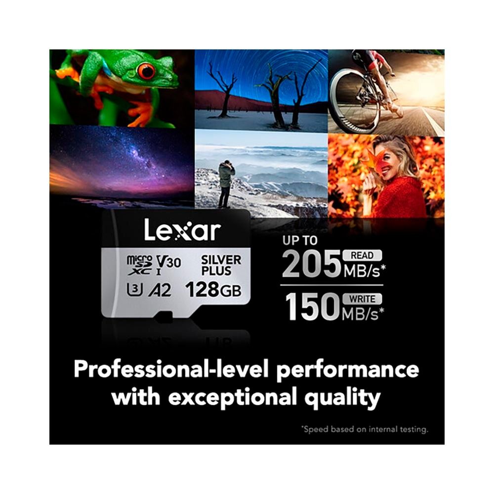 Thẻ Nhớ Micro SD Lexar Professional Silver Plus U3 - 64GB
