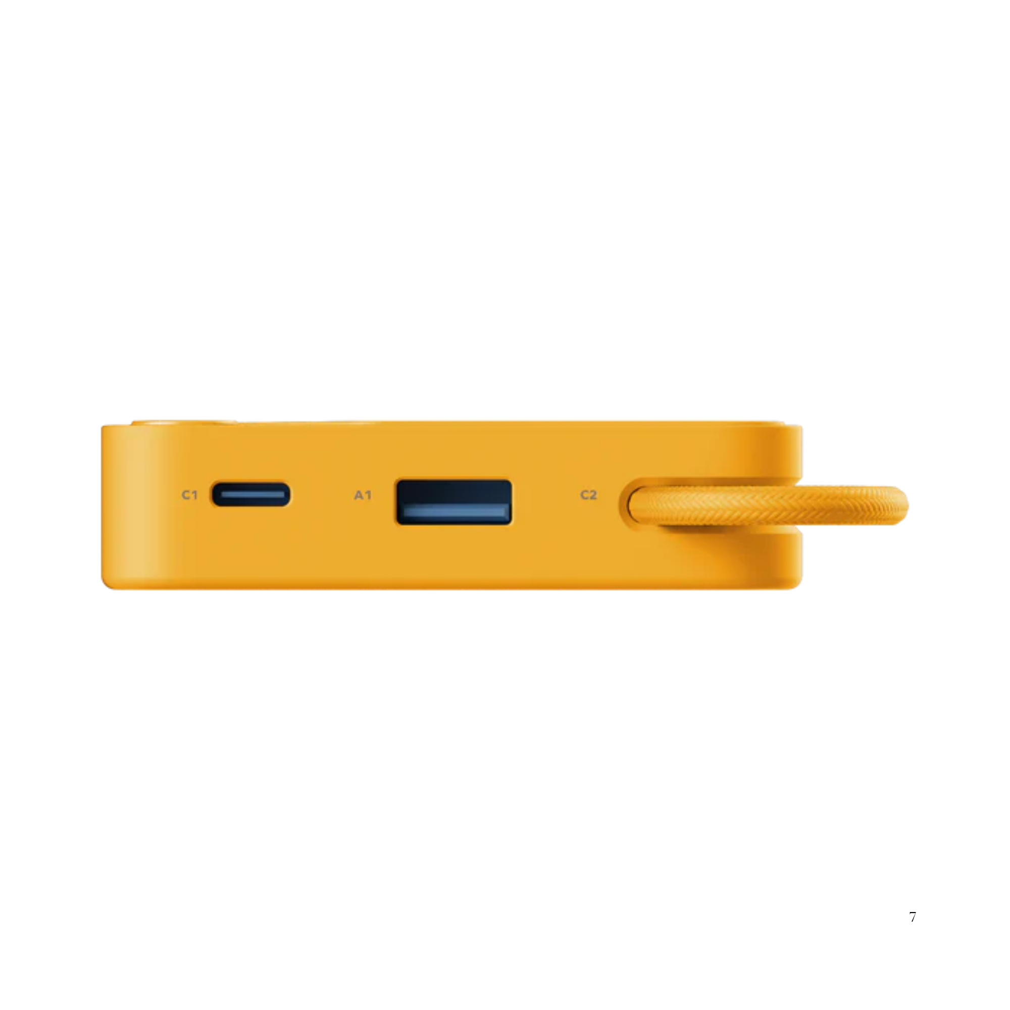 Pin Momax 20000mAh 1-Power X1 with Built-in USB-C Cable (Yellow)