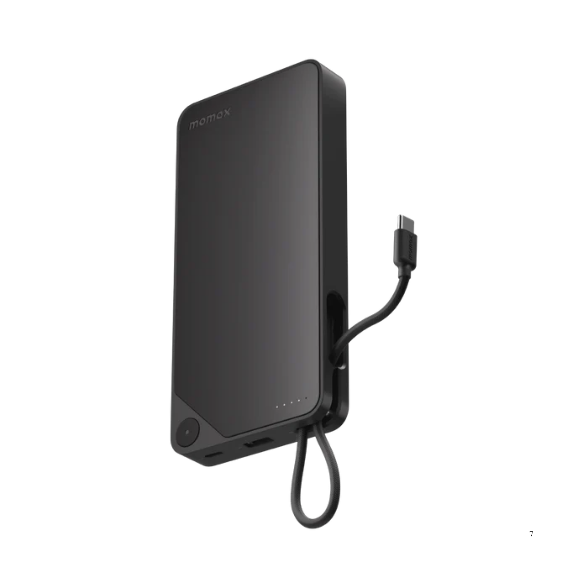 Pin Momax 20000mAh 1-Power X1 with Built-in USB-C Cable (Black)