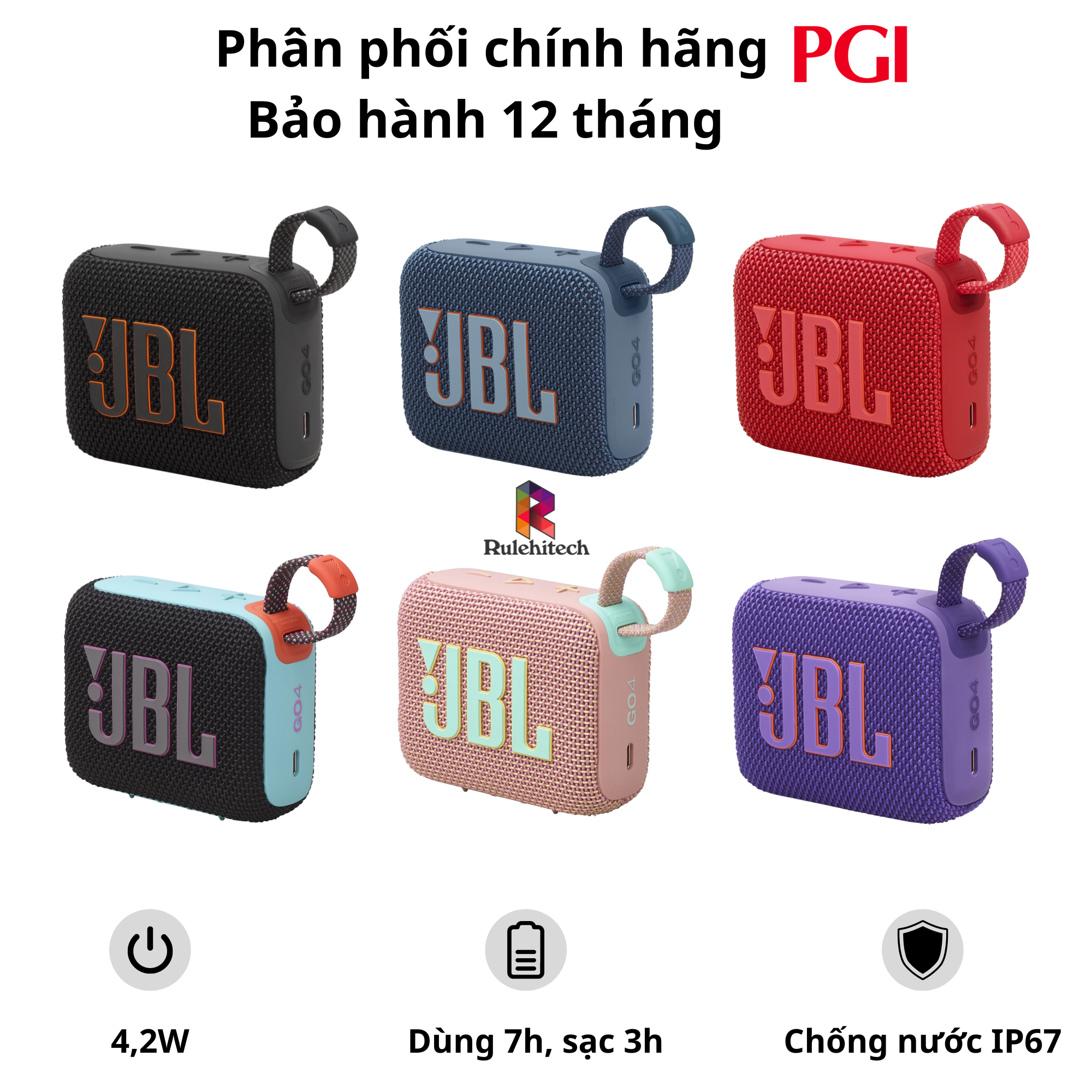 Loa JBL Go 4 New-Hàng Chính Hãng PGI Bảo Hành 12 Tháng