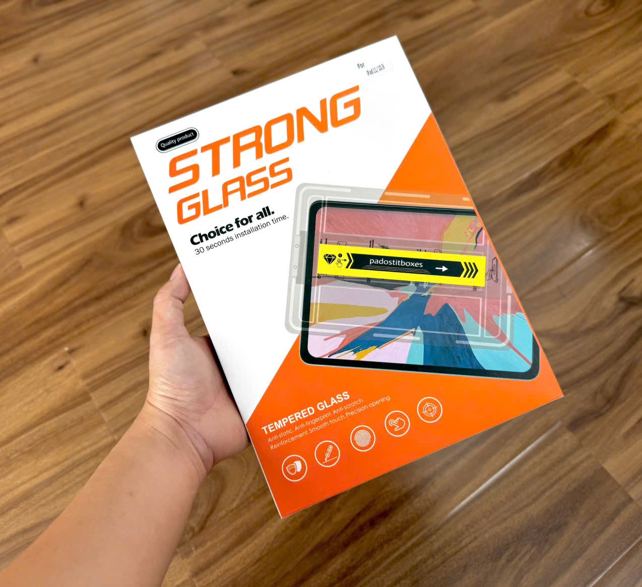 Kính iPad Gen 10 Strong Glass (Có khung)