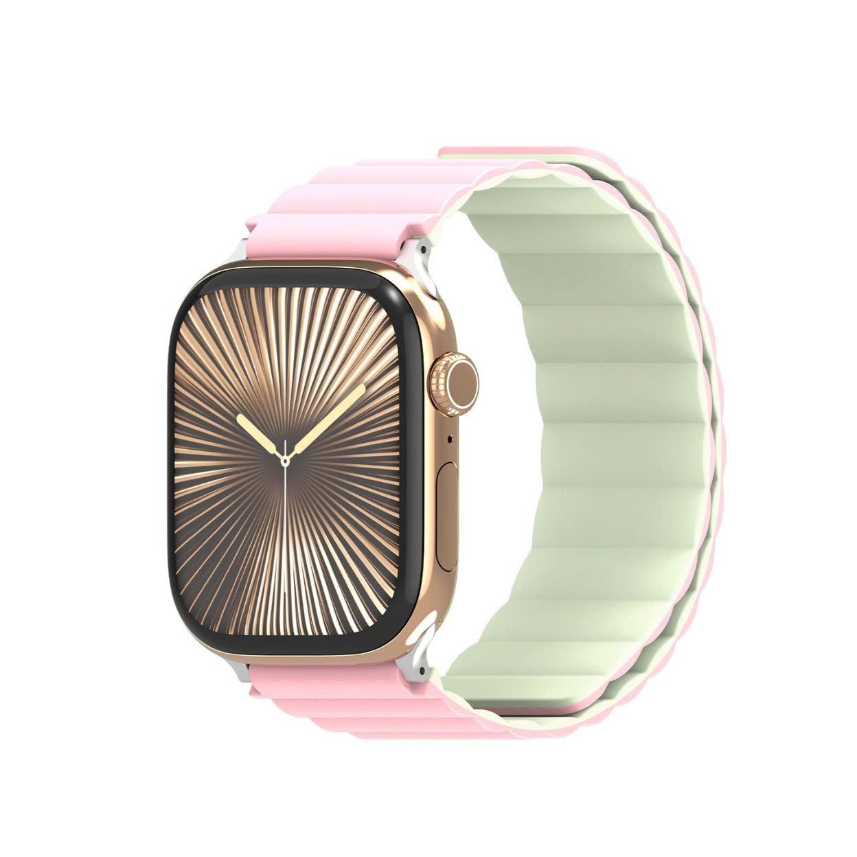 Dây Apple Watch Silicone Dux Ducis Series SD 40/41-Pink/Green