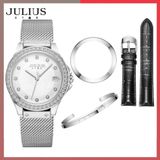  Đồng hồ nữ Julius Star JS-040 dây thép - Size 33 