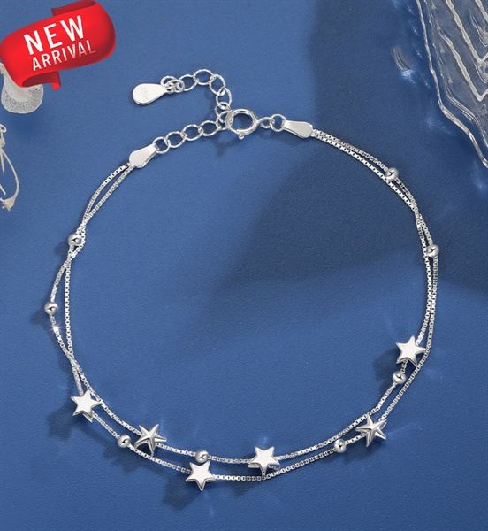 Lắc tay bạc S925 B41 ngôi sao (Giam
